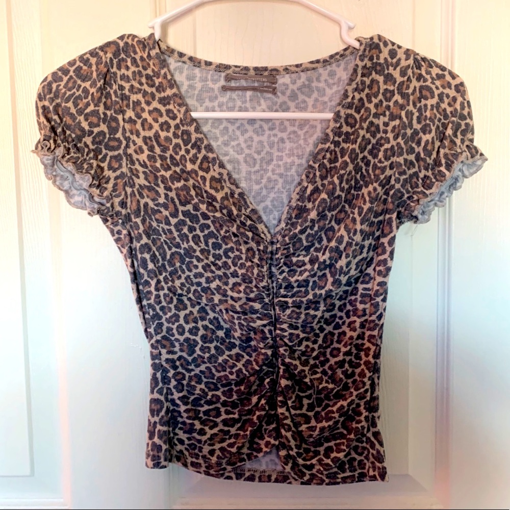 OU cheetah print top